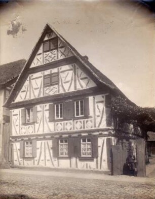Fachwerk. Winzerhaus. Vergl. FVII~