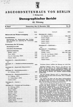 Nr. 42, 12. Dezember 1968