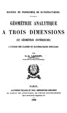 Tome 5: Recueil de problèmes de mathématiques. Tome 5