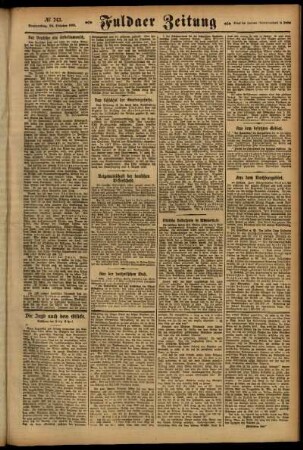 Zweite Ausgabe vom Donnerstag, den 20. Oktober 1921.