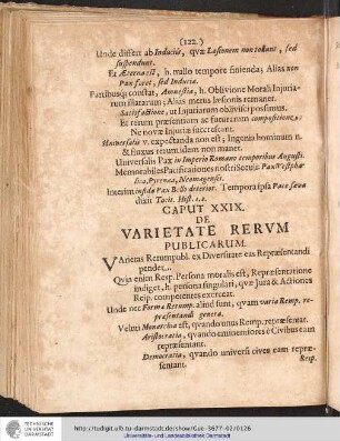 CAPUT XXIX. DE VARIETATE RERUM PUBLICARUM.