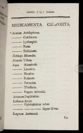 Medicamenta Composita.