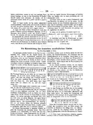 Die Entwicklung des deutschen musikalischen Liedes
