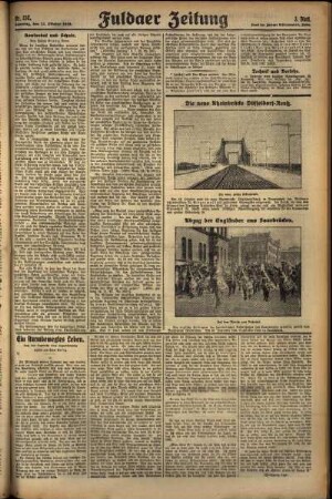 Dritte Ausgabe vom Samstag, den 12. Oktober 1929.
