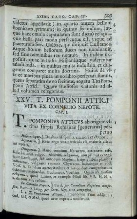 XXV. T. Pomponii Attici Vita Ex Cornelio Nepote.