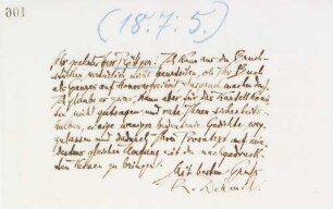 Brief an Karl Röttger