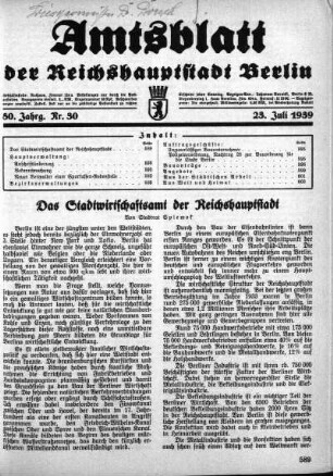1939,30: Nr. 30, 23. Juli 1939