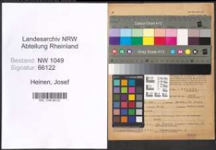 Entnazifizierung Josef Heinen , geb. 28.04.1905 (Architekt)
