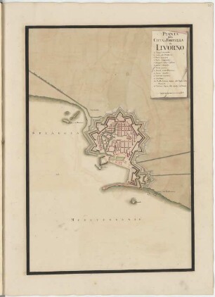 Pianta della Citta et Fortezza di Livorno