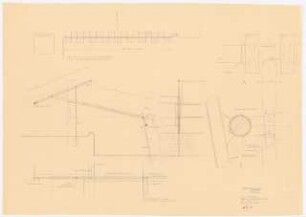 Bundesgartenschau 1955, Kassel: Pergola am Küchenpavillon 1:20, 1:1