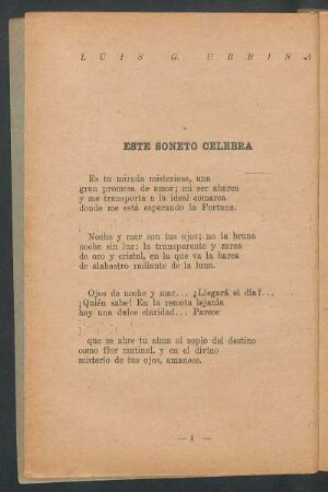 Este soneto celebra