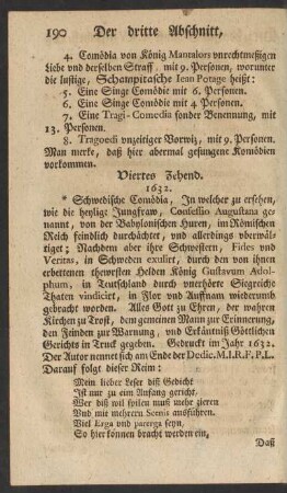 Viertes Zehend.