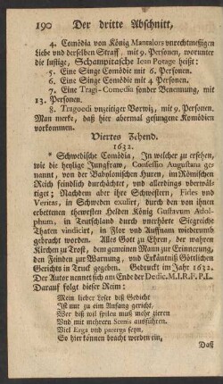 Viertes Zehend.
