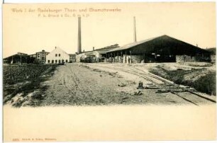 Radeburg. Werk 1 der Ton- und Schamottewerke