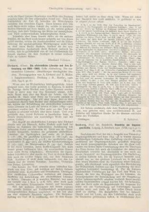 144-145 [Rezension] Seeberg, Reinhold, Grundriss der Dogmengeschichte