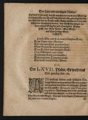 IIII. Der LXVII. Psalm ...