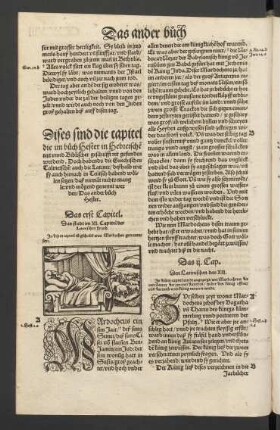 Dises sind die capitel die im buch Hester in Hebreischen text unnd Biblischer geschrifft nit gefunden werdend