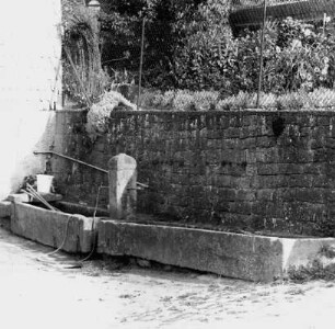 Sachteile: Haustür und Laufbrunnen; Oberzent, Neckartalstraße 1