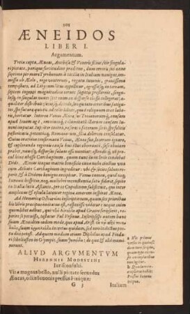 Aeneidos Liber ...