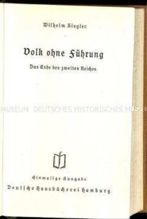 Schrift über die politische Krise Deutschlands gegen Ende des Ersten Weltkriegs