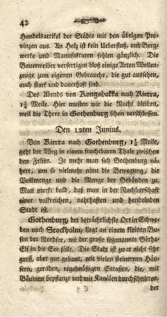 den 12ten Junius
