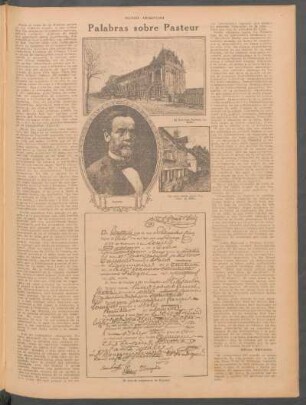 Palabras sobre Pasteur