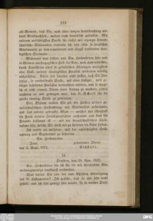 13. [Vom Minister Graf v. Hohenthal.]