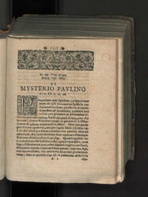 De mysterio pavlino