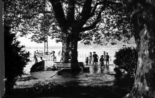 Bregenz: Überschwemmter Landungssteg