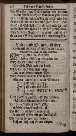 Lob- und Danck-Lieder. - Im Creutz und Anfechtung.