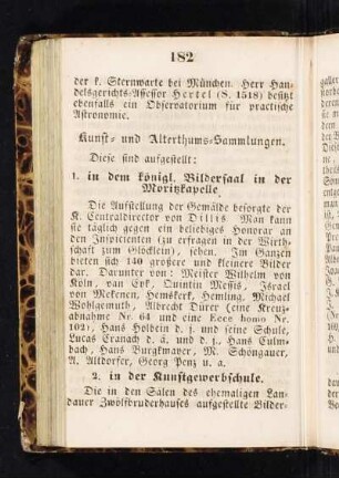 Kunst- und Alterthums-Sammlungen.