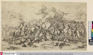 [La Bataille au pied de la montagne; Die Schlacht am Fuße des Berges]