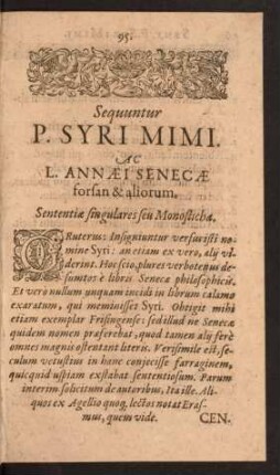 Sequuntur P. Syri Mimi.