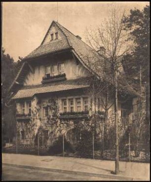 Landhaus Dr. Heinrich Braun, Berlin-Grunewald: Ansicht