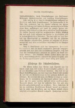 Fürsorge für Schulentlassene