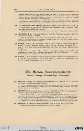 Medizin, Naturwissenschaften (Nr. 503-618)