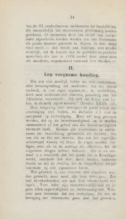 II. Een voegzame houding