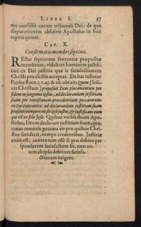 Cap. X. Confirmatio membri septimi.