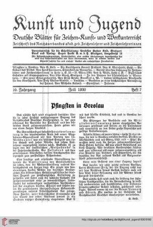 N.F. 10.1930: Pfingsten in Breslau