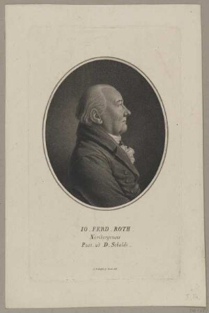 Bildnis des Io. Ferd. Roth