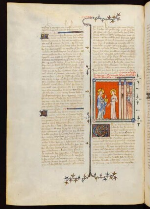 Titelminiatur: Christus als Bräutigam und Ecclesia als Braut