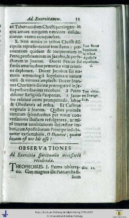 Observationes ad Exercitia...