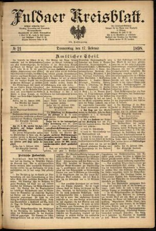 Ausgabe vom Donnerstag, den 17. Februar 1898.