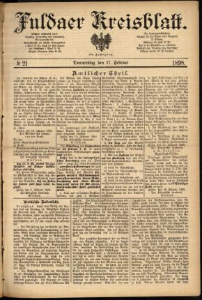 Ausgabe vom Donnerstag, den 17. Februar 1898.