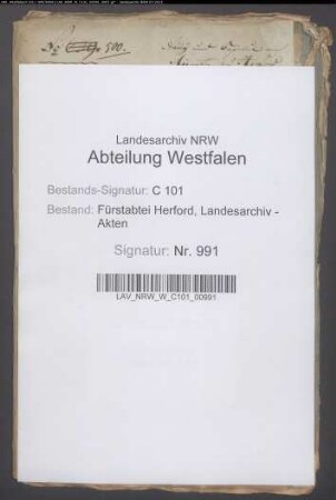 Kapitel am Münster zu Herford ./. Kolon Schwagmeier zu Schweicheln