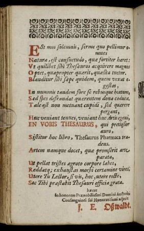 Est mos folemnis [...]