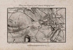 Topographischer Plan von Kamenz und Umgebung