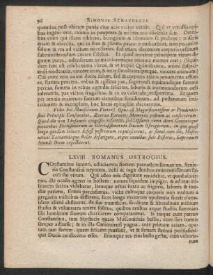 LXVIII. Romanus Ostrogius