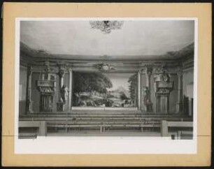 Stiftstheater, Lambach: Ansicht Bühne und Zuschauerraum