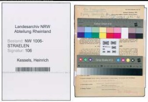 Entnazifizierung Heinrich Kessels , geb. 17.05.1894 (Monteur)